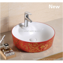 popular red washing basin